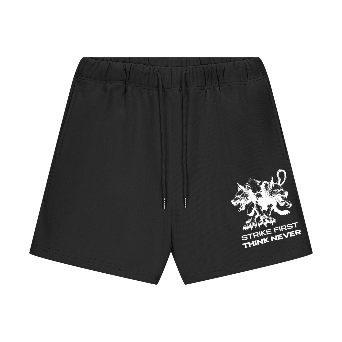 Strike First Think Never Short ( Black )